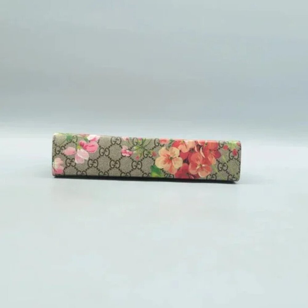 100% Authentic GUCCI Blooms Brown Canvas Clutch Bag 550-091724 - Picture 5 of 12